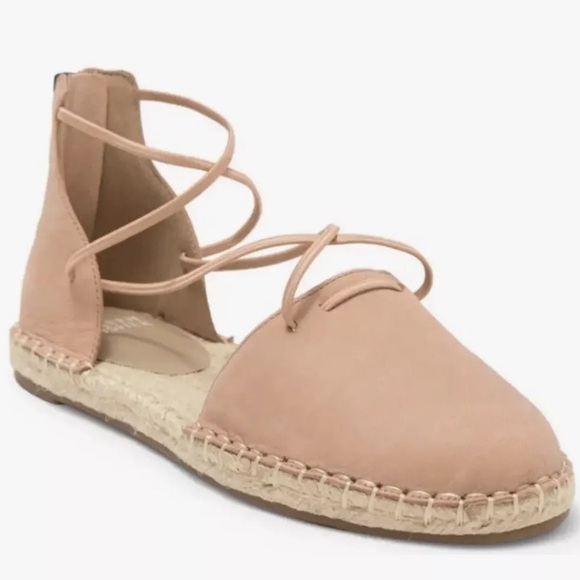 Eileen Fisher Shoes - Eileen Fisher Lace-Up Leather Espadrille Sandal, Blush Pink Size: 8.5 NEW